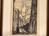 une image représentant le dessin d'une femme marchant dans une rue