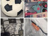 plusieurs photos montrant tout un tas d'objets rangés dans des sacs en plastique