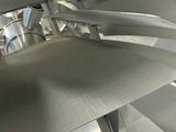 a close up view of a large metal object