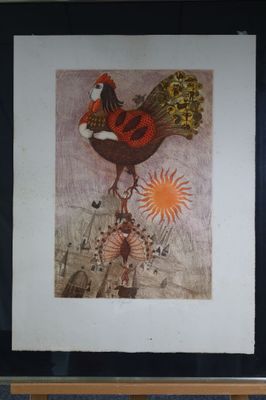 François DEBERDT "L'orgueil" Lithographie