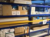many boxes and boxes on the shelves in the warehouse