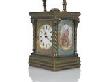 a clock that is sitting on top of a table