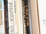 a lot of books that are sitting in a box