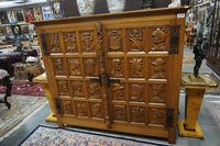 grande armoire de style flamand - chêne - richement sculptée…