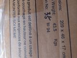 a box with a price label on it sitting on top of a table