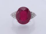 a ruby and diamond ring