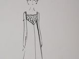 an image of a drawing of a woman in a dress