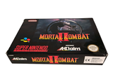 the box for the game mortal combat is open and ready to be played
