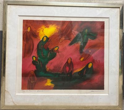 une image d'un tableau sur le mur d'un bâtiment