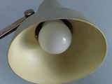 a close up of a light that is on a table