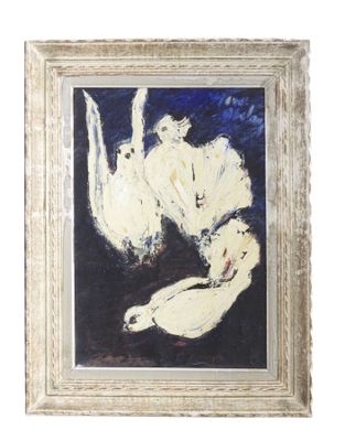 an image of a painting of a woman and a cat