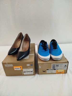 Lot de 2 - REBORN ET LE COQ SPORTIF - Escarpins cuir et Bask…