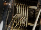 a machine that has a bunch of wires inside of it