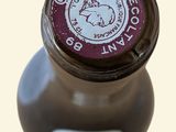 a close up of a bottle of beer with a label on it