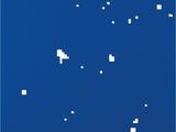 une image représentant un ciel bleu parsemé de carrés blancs
