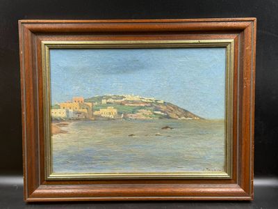 TAUPIN Jules (1863-1932) Bord de mer en Tunisie, probablemen…