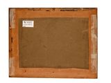 an old picture of a picture frame with a brown background