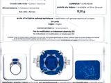 a close up of a brochure with a diamond and a cell phone