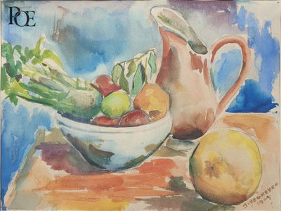 Ecole du XXe siècle Nature morte au pichet et à la coupe de …