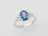 a sapphire and diamond ring