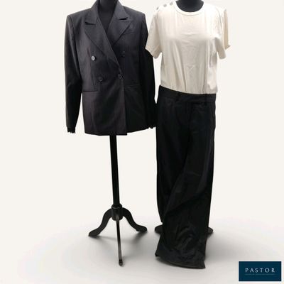 two mannequins that are standing next to each other