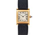 Montre-bracelet Cartier en or 18 carats sertie de diamants