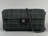 chanel tweed chain shoulder bag