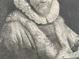 a drawing of an old man sitting in a chair