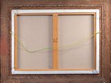 a picture of a picture of a window with a green cord in it