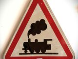 un panneau sur lequel figure l'image d'un train