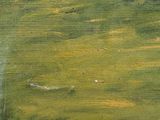 an oil painting of a person riding a horse in a field