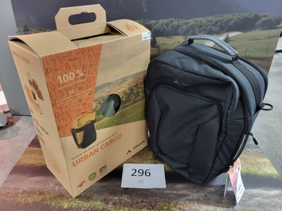 un sac noir et un sac à dos noir posés l'un à côté de l'autre sur une table