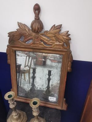 MIROIR De style directoire, en bois doré (forte perte à la d…