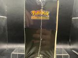 display case for a pokemon trading card game on a black background