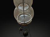 a lamp that is sitting on top of a table