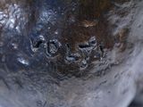 a close up picture of a bronze statue of a dog