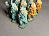figurines of a group of soldiers with spears and spears