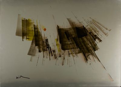 Franck DUMINIL (1933-2014). "OPUS". Aluchromie sur plaque d'…