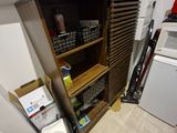 a small kitchen with a washer and dryer in it