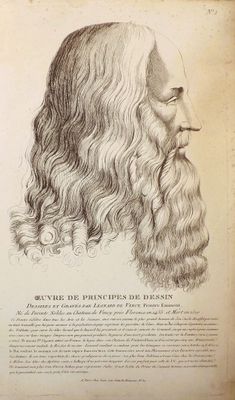 VINCI (Léonard de). OEUVRE DE PRINCIPES DE DESSIN, dessinés et gravés 
