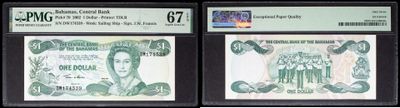 Trois types de monnaie différents sont exposés dans une vitrine.