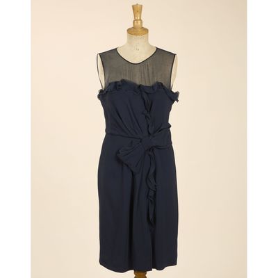 Pierpaolo Piccioli pour VALENTINO, Circa 2008, Robe bleu mar…