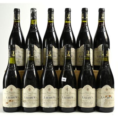 12 Btles LAUDUN, Rouge, Côte du Rhône, Rémi Estournel, 2003. - Photo 1