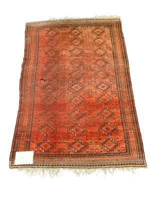 Tapis d'Orient, en laine fait main à décor de losanges géomé…