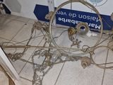 an image of a table with a clock on it