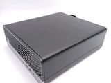 an image of a black computer case sitting on top of a white surface