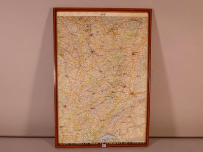 Carte de l'Est de la France, offerte par la Banque Nationale… - Photo 1