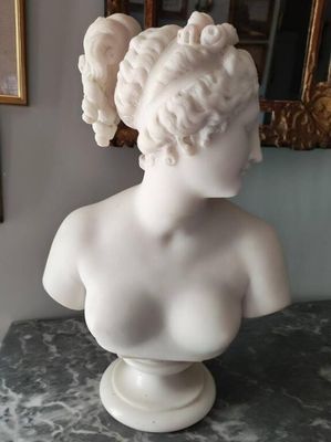 Ecole de la fin du XIXè siècle d’après Antonio Canova. Buste de Paulin