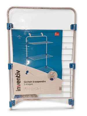 a close up of a cart with a towel rack on top of it