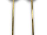 pair of antique brass candlesticks